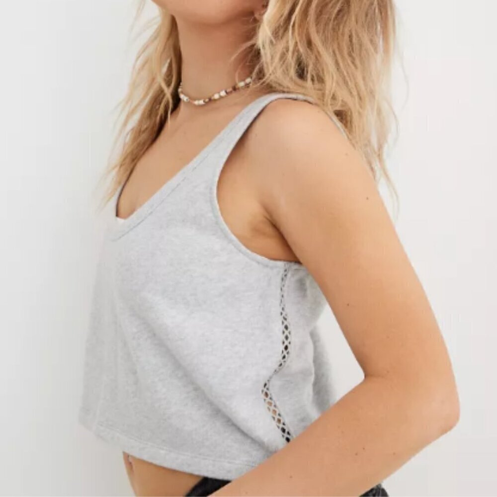 NWT Aerie Weekend Fleece Tank Top